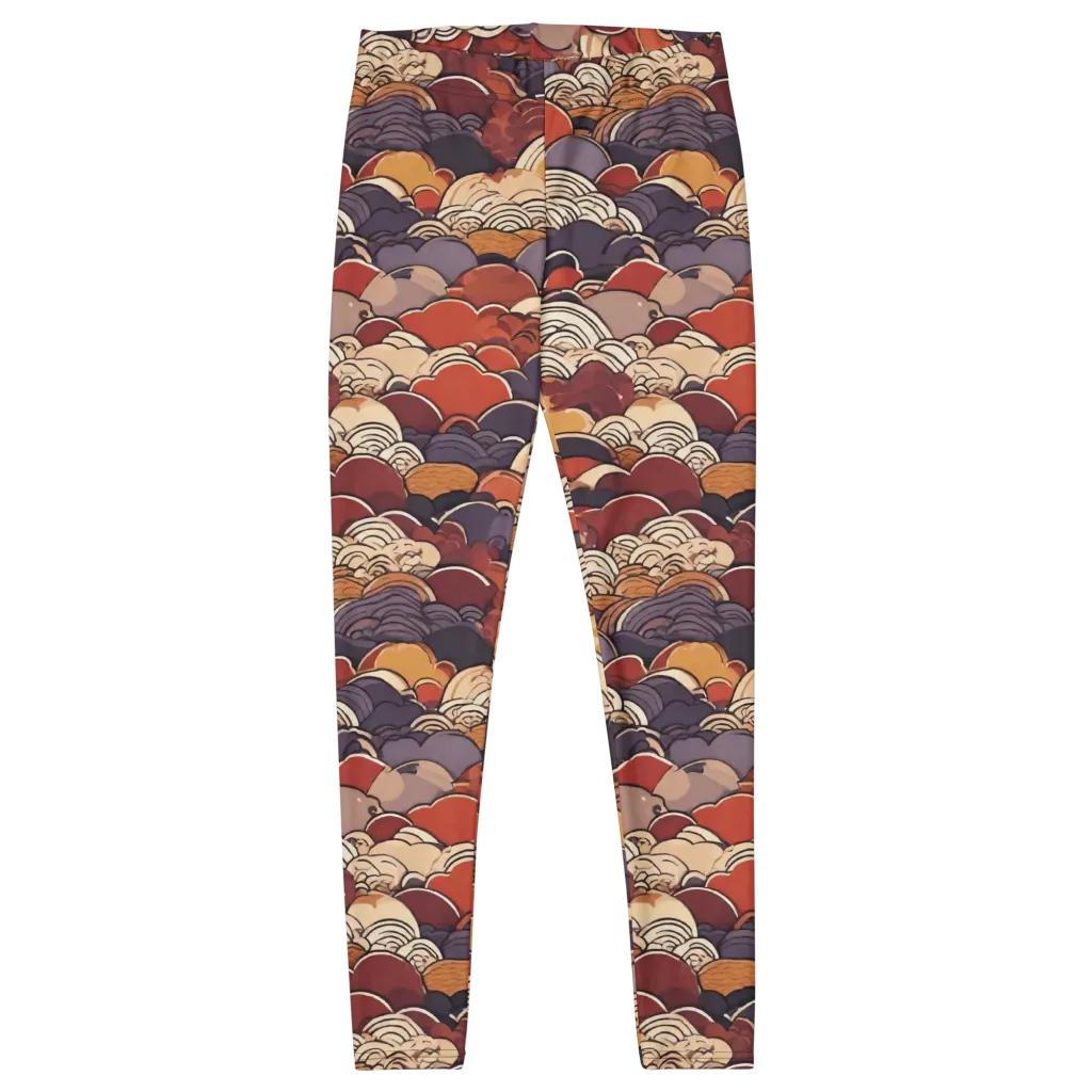 Autumn Wavecrest on Leggings — Front