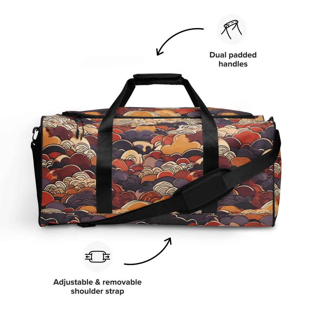 Autumn Wavecrest on Duffle Bag — Front
