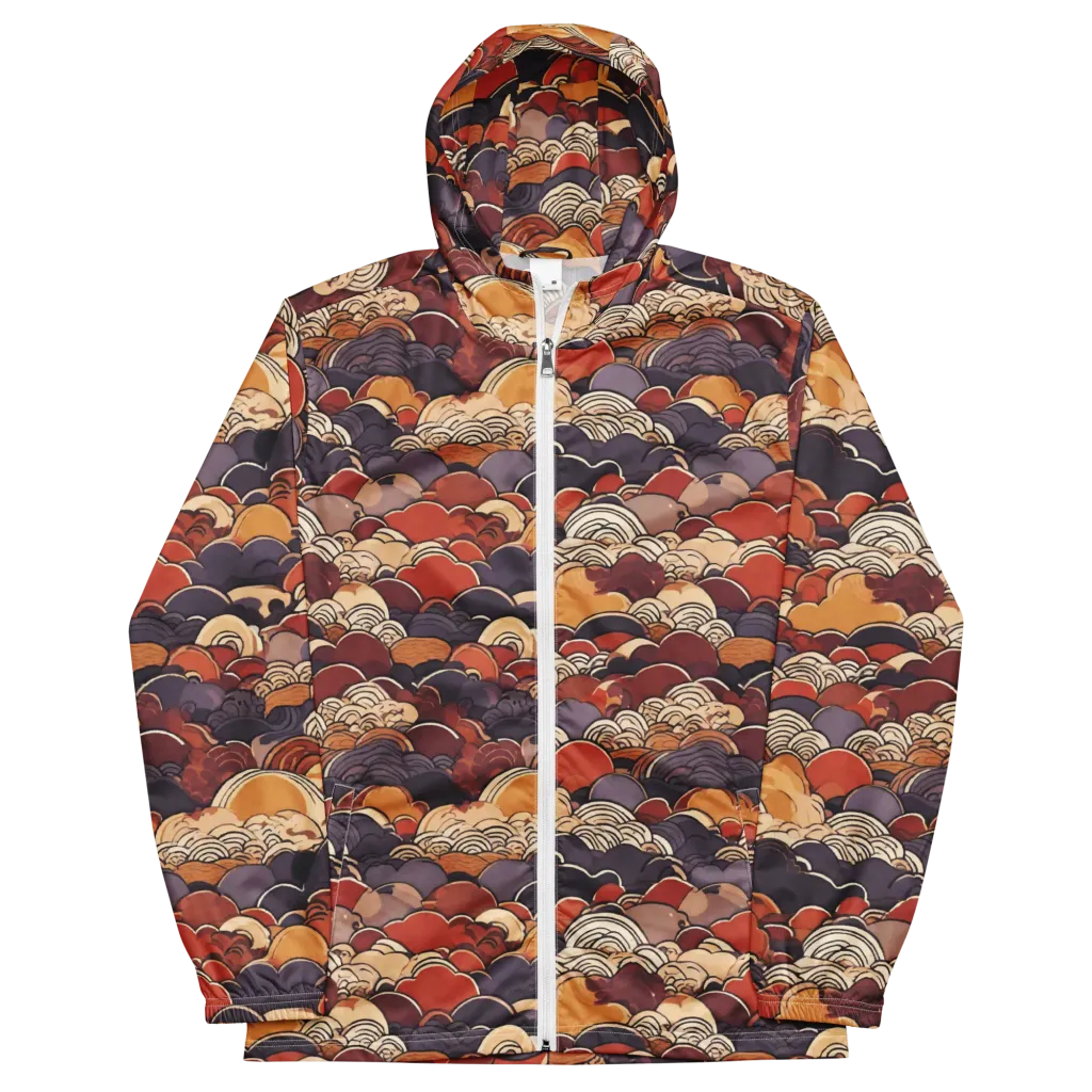 Autumn Wavecrest on Men's Windbreaker — Front