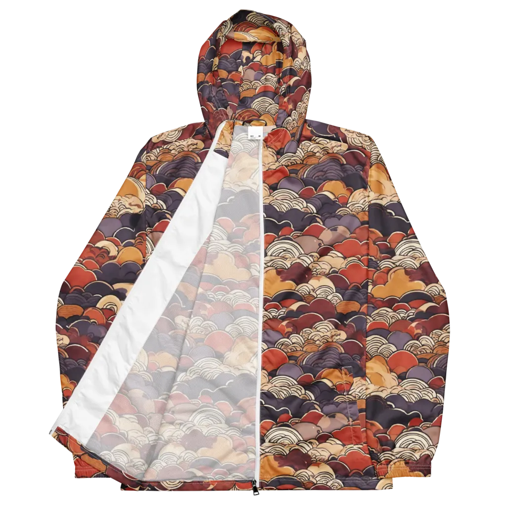Autumn Wavecrest on Men's Windbreaker — Front