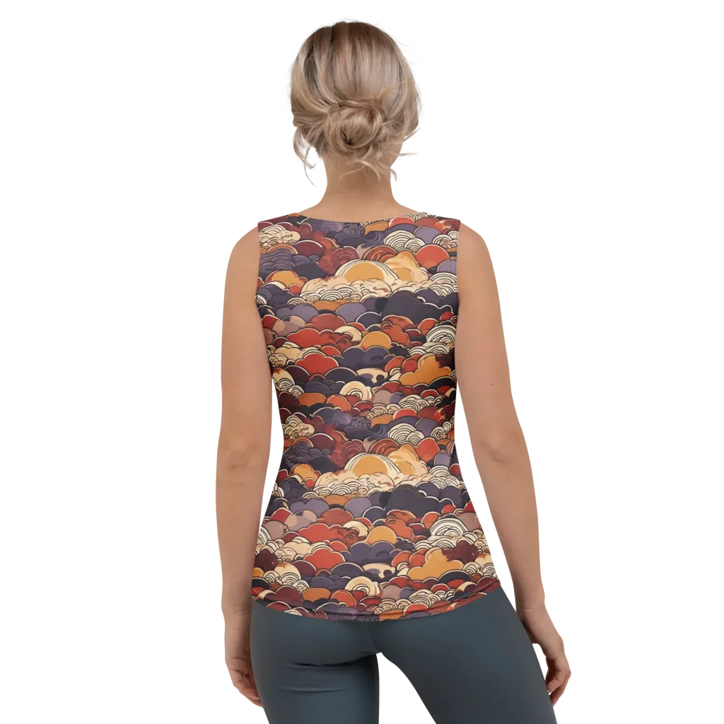 Autumn Wavecrest on Women's Tank Top — Back