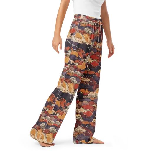 Autumn Wavecrest on a Women's Pajama Pants