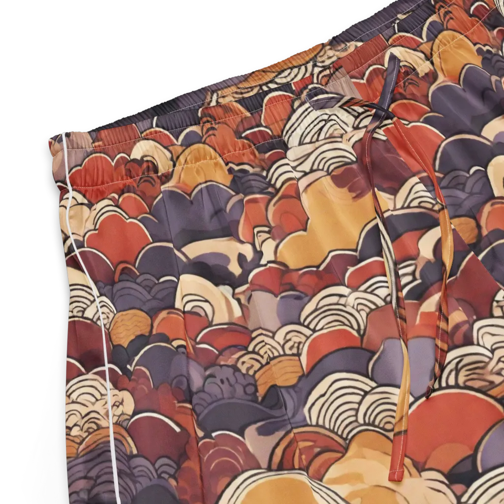 Autumn Wavecrest on Women's Pajama Shorts — Product details