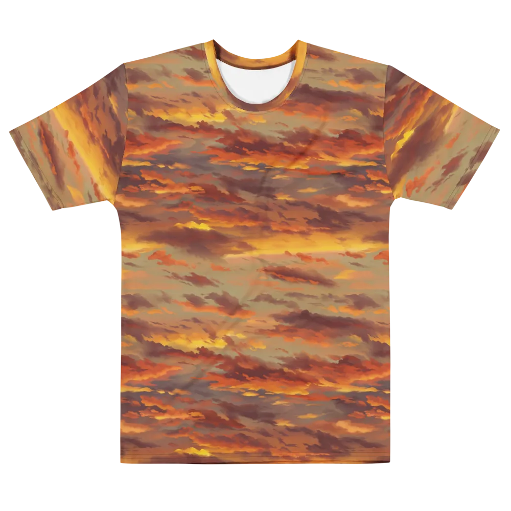 Saffron Tempest on Men's Cotton Crew Neck T-Shirt — Front