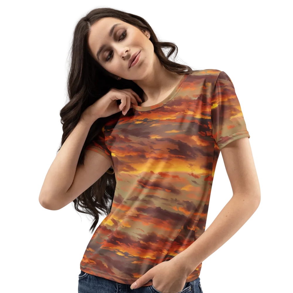 Saffron Tempest on Women's Crew Neck T-Shirt — Left Front