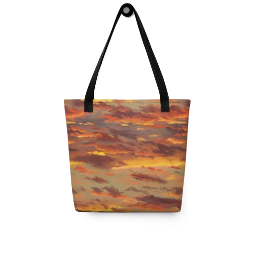 Saffron Tempest on a Tote Bag