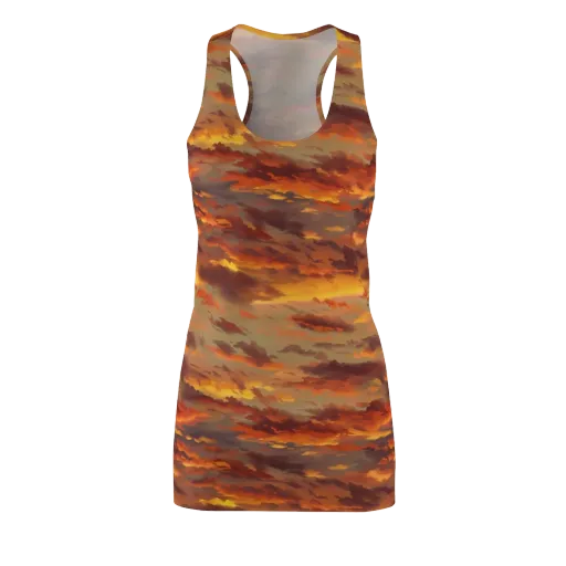 Saffron Tempest on a Racerback Dress