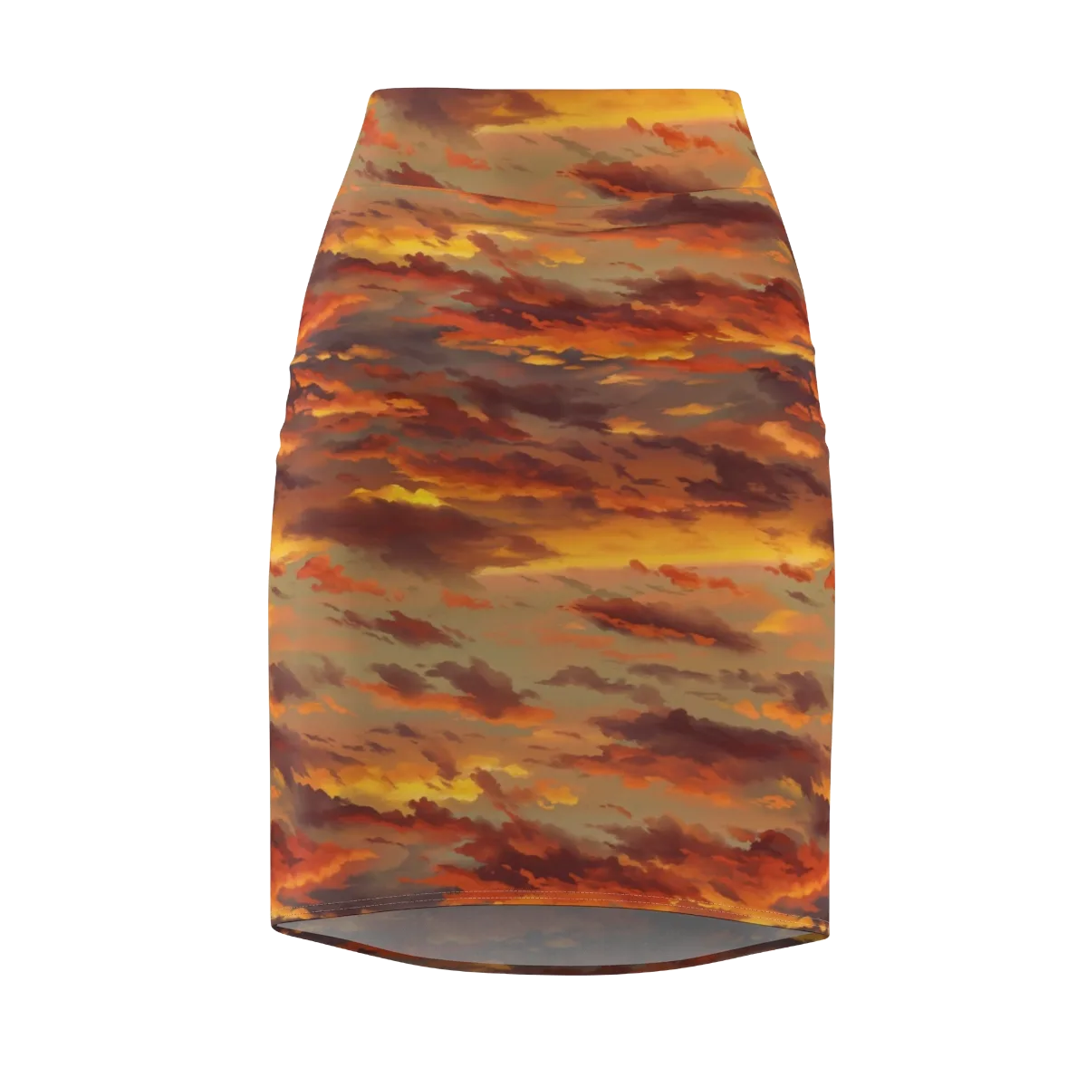 Saffron Tempest on Pencil Skirt — Front