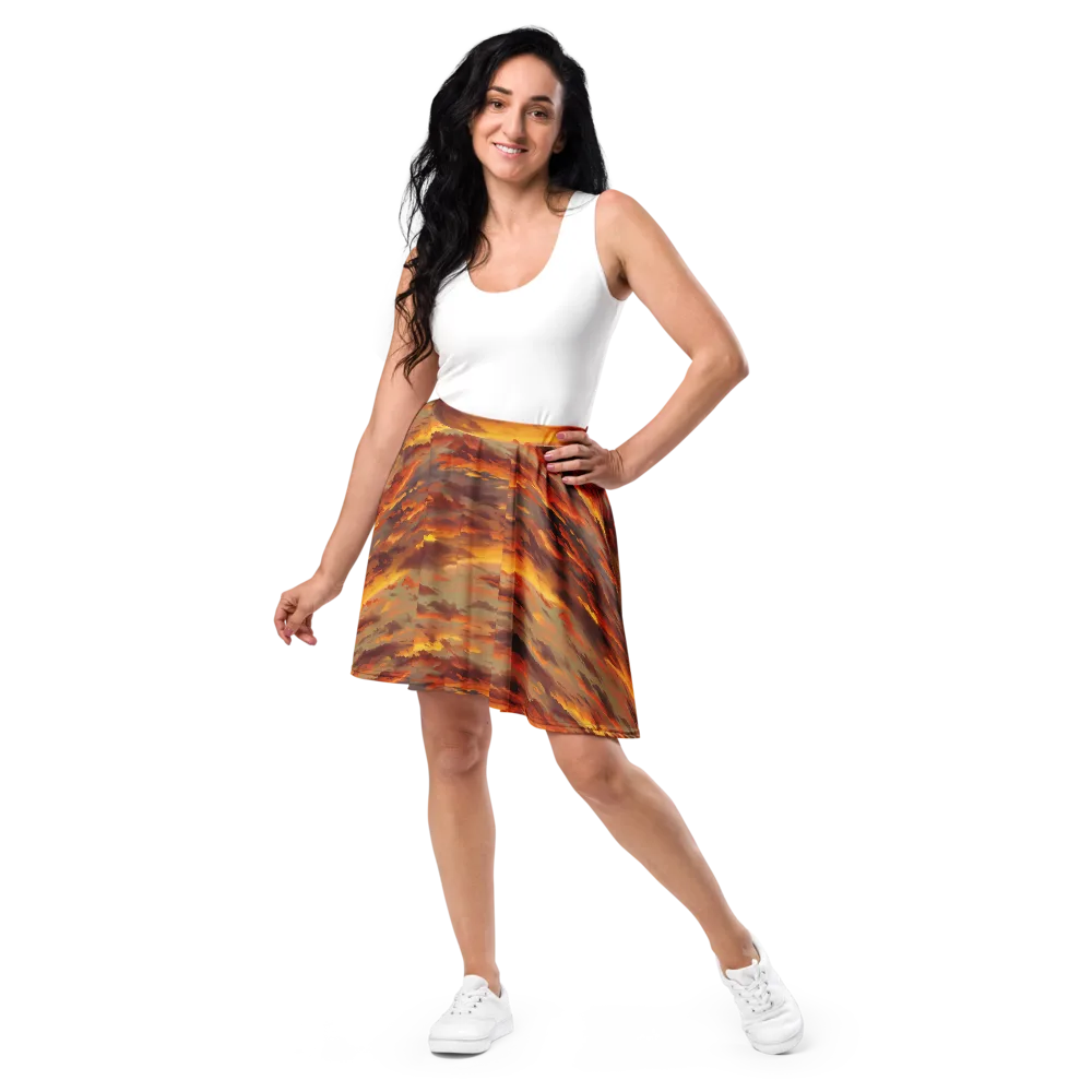 Saffron Tempest on Skater Skirt — Front
