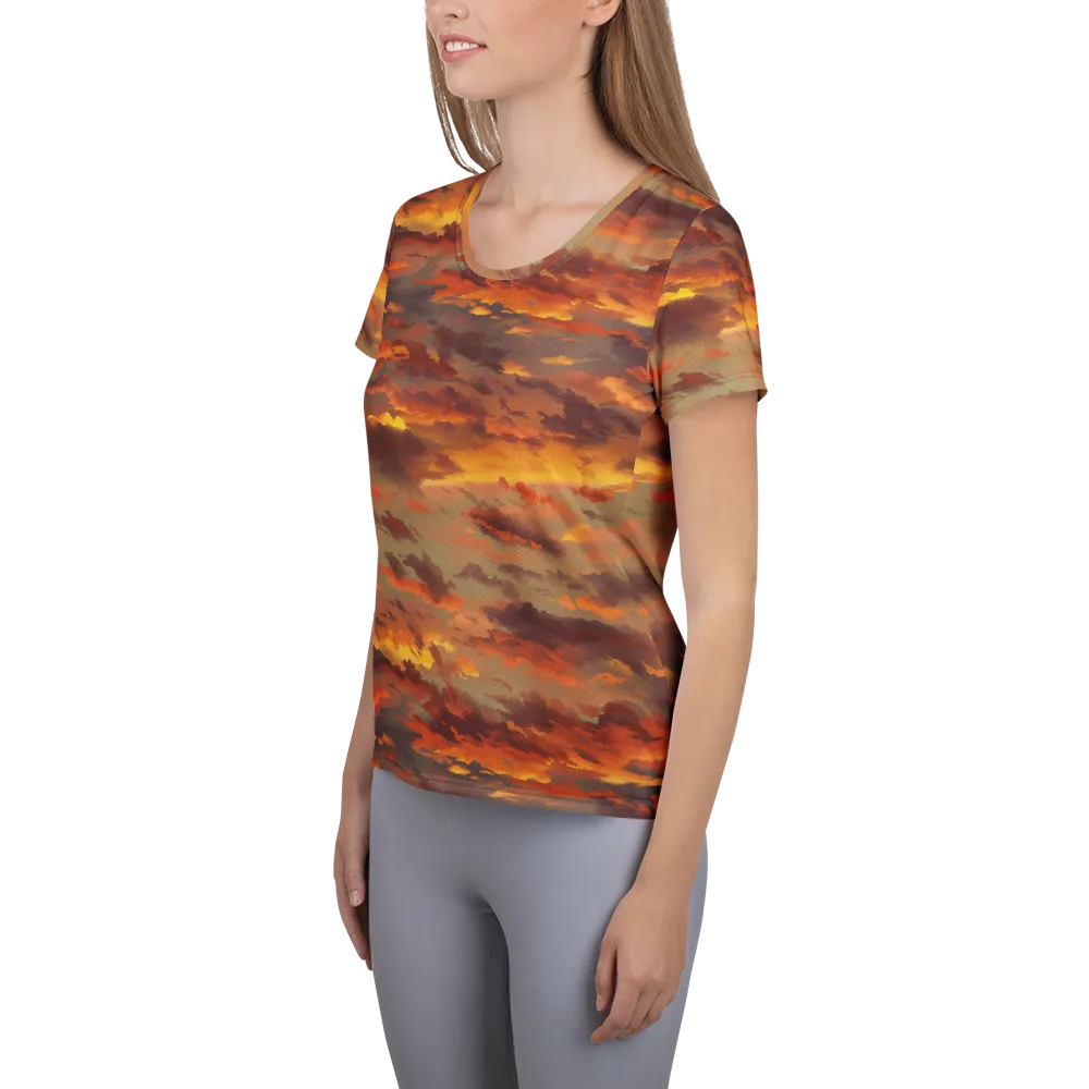 Saffron Tempest on Women's Athletic T-Shirt — Left