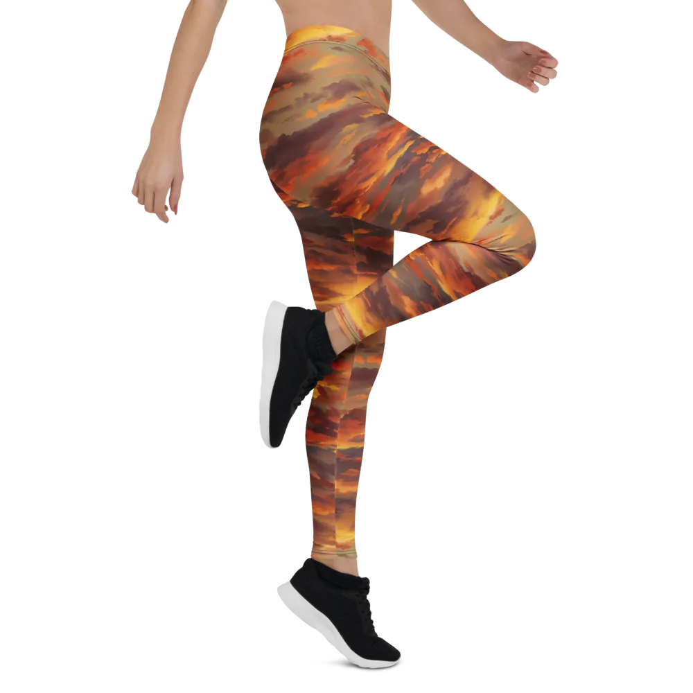 Saffron Tempest on Leggings — Right