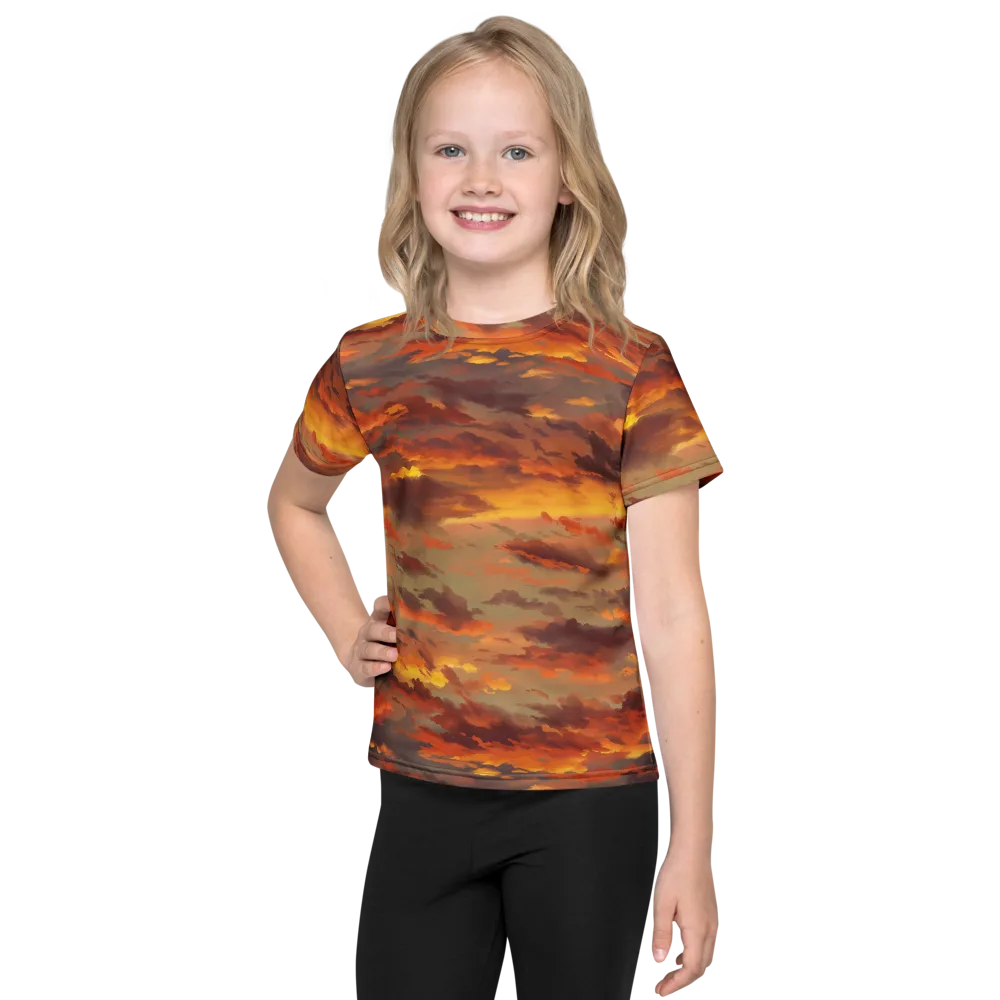 Saffron Tempest on Kids Crew Neck T-Shirt — Front
