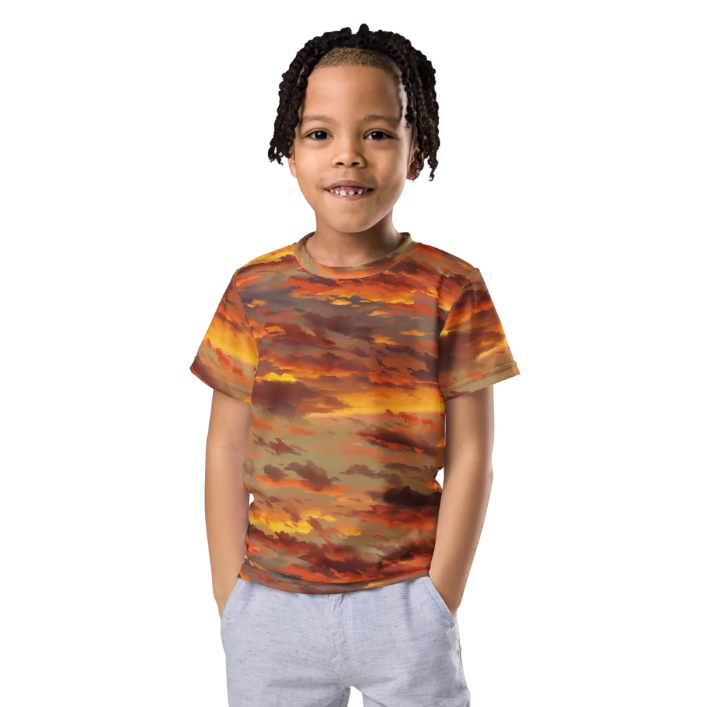 Saffron Tempest on Kids Crew Neck T-Shirt — Front