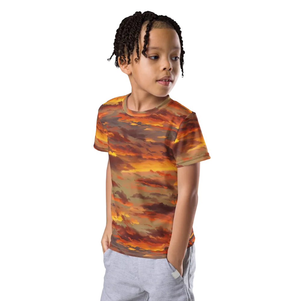 Saffron Tempest on Kids Crew Neck T-Shirt — Left Front