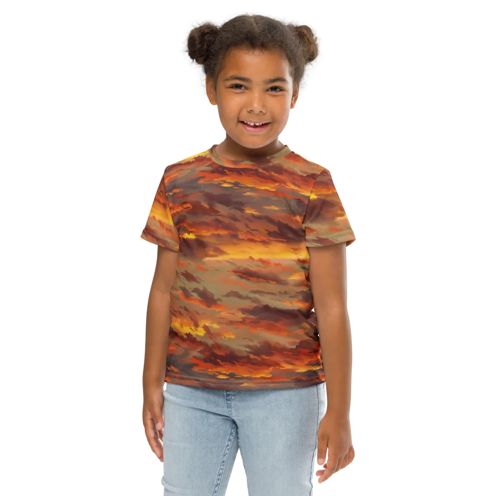 Saffron Tempest on Kids Crew Neck T-Shirt — Front