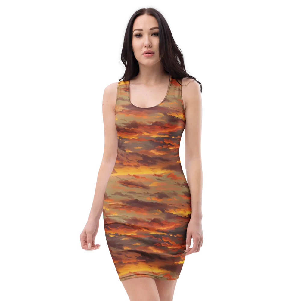 Saffron Tempest on Bodycon Dress — Front