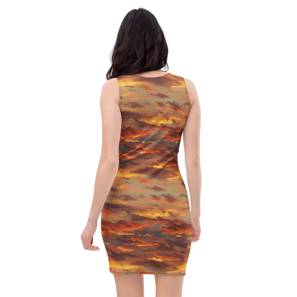 Saffron Tempest on Bodycon Dress — Back