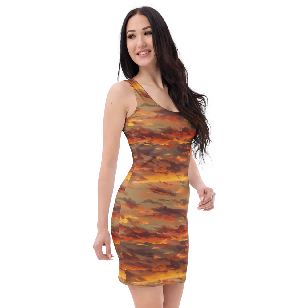 Saffron Tempest on Bodycon Dress — Right Front