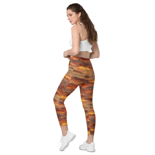 Saffron Tempest on a Leggings with Pockets