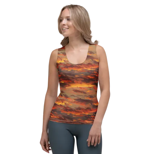 Saffron Tempest on a Women's Tank Top