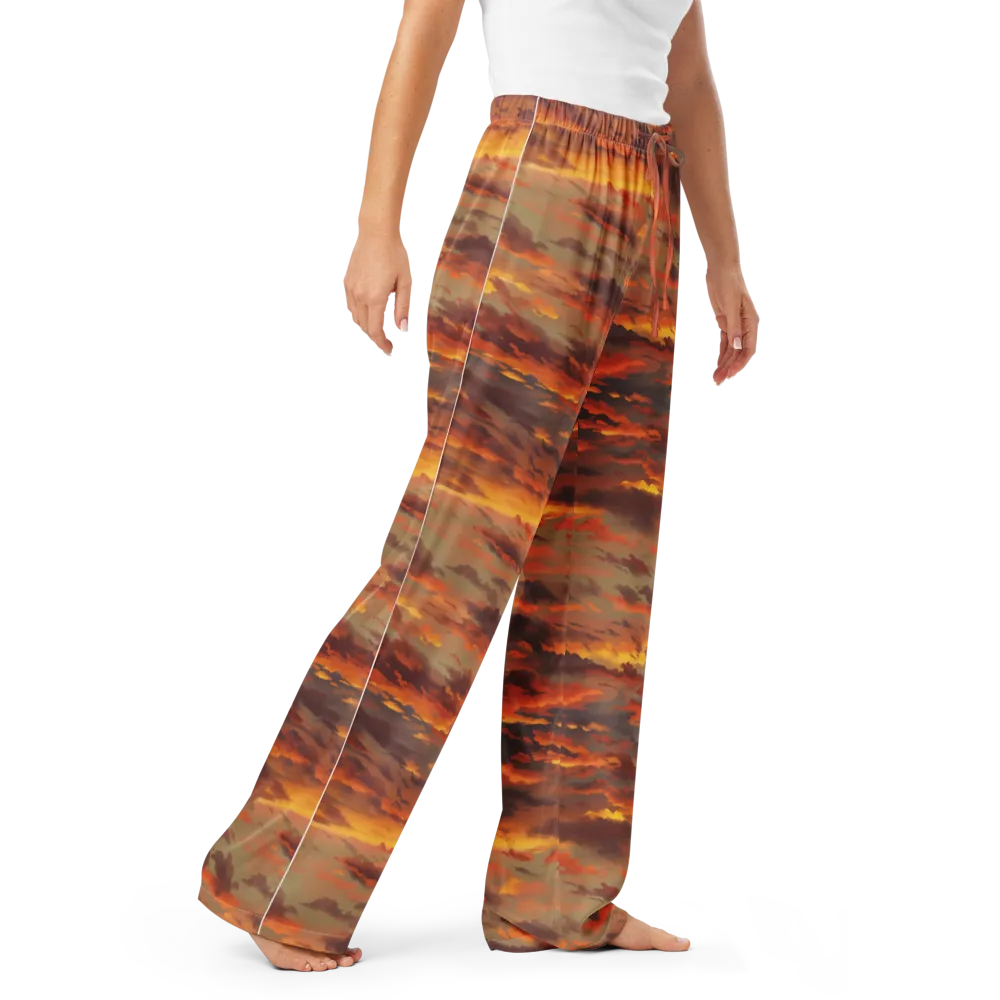 Saffron Tempest on Women's Pajama Pants — Right Front
