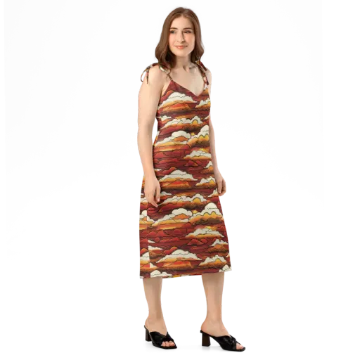 Inferno Skies on a Slip Dress