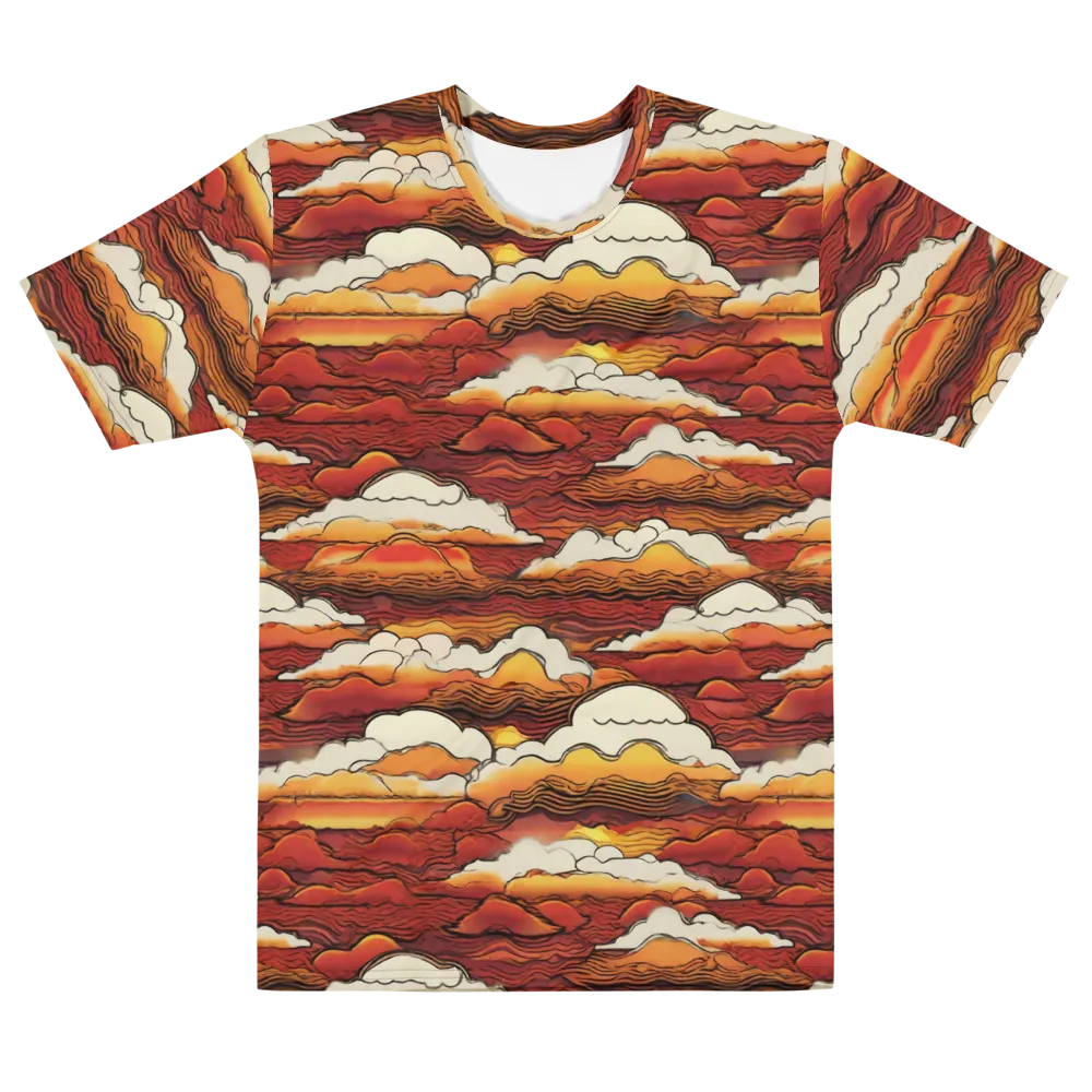 Inferno Skies on Men's Cotton Crew Neck T-Shirt — Front