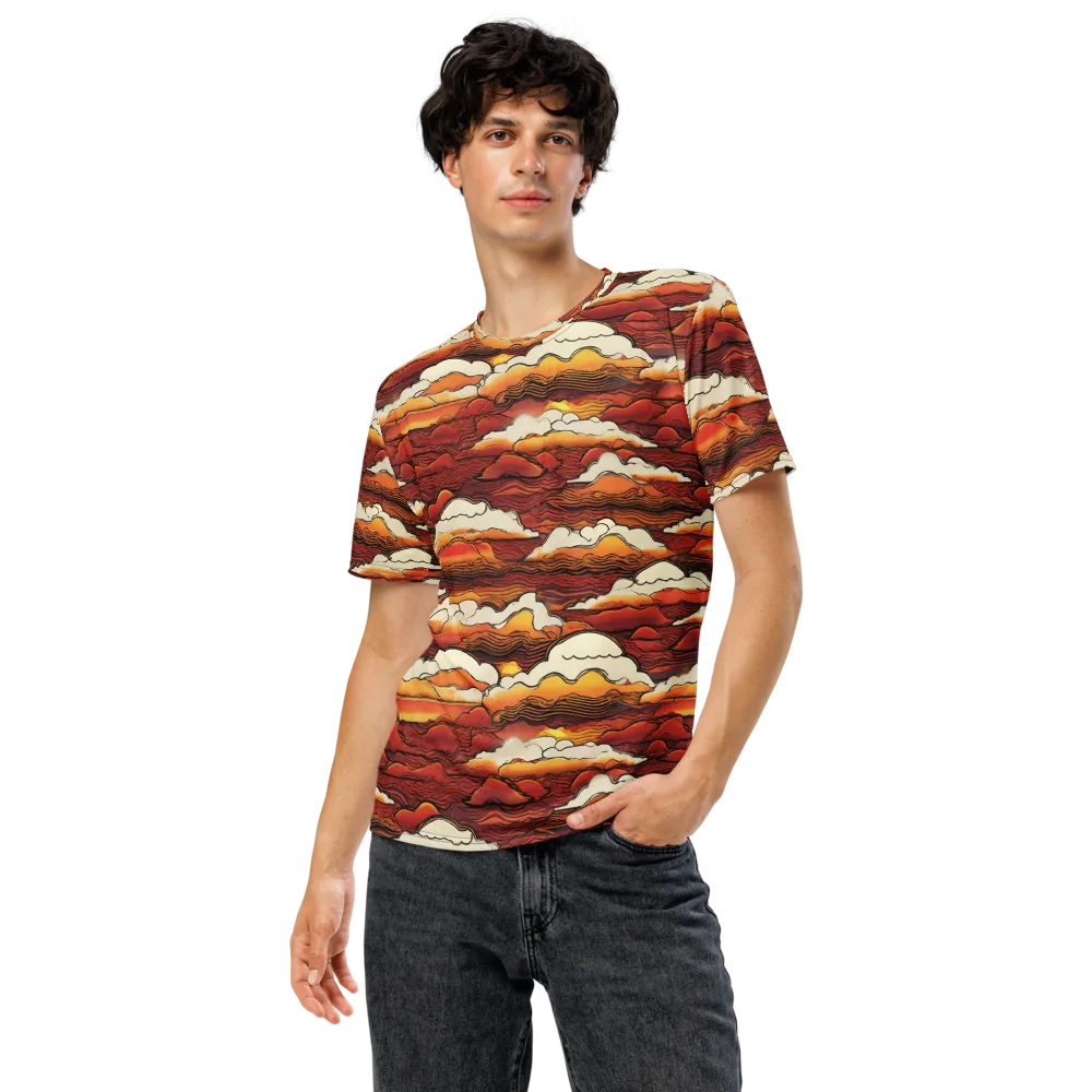 Inferno Skies on Men's Crew Neck T-Shirt — Front