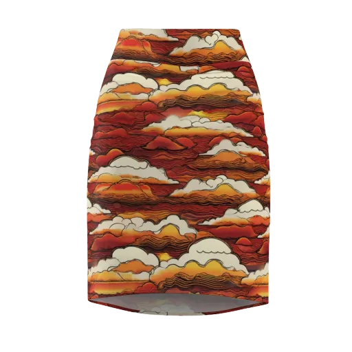 Inferno Skies on a Pencil Skirt