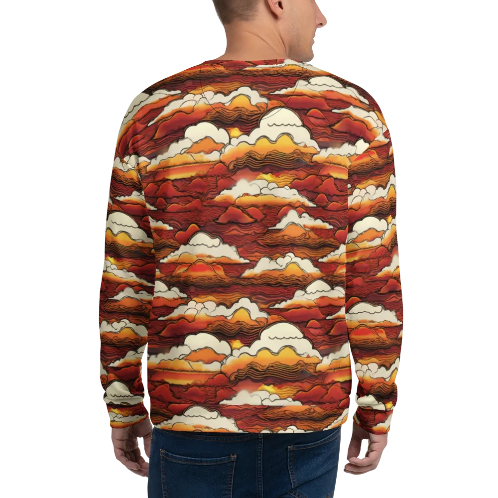 Inferno Skies on Sweatshirt — Back