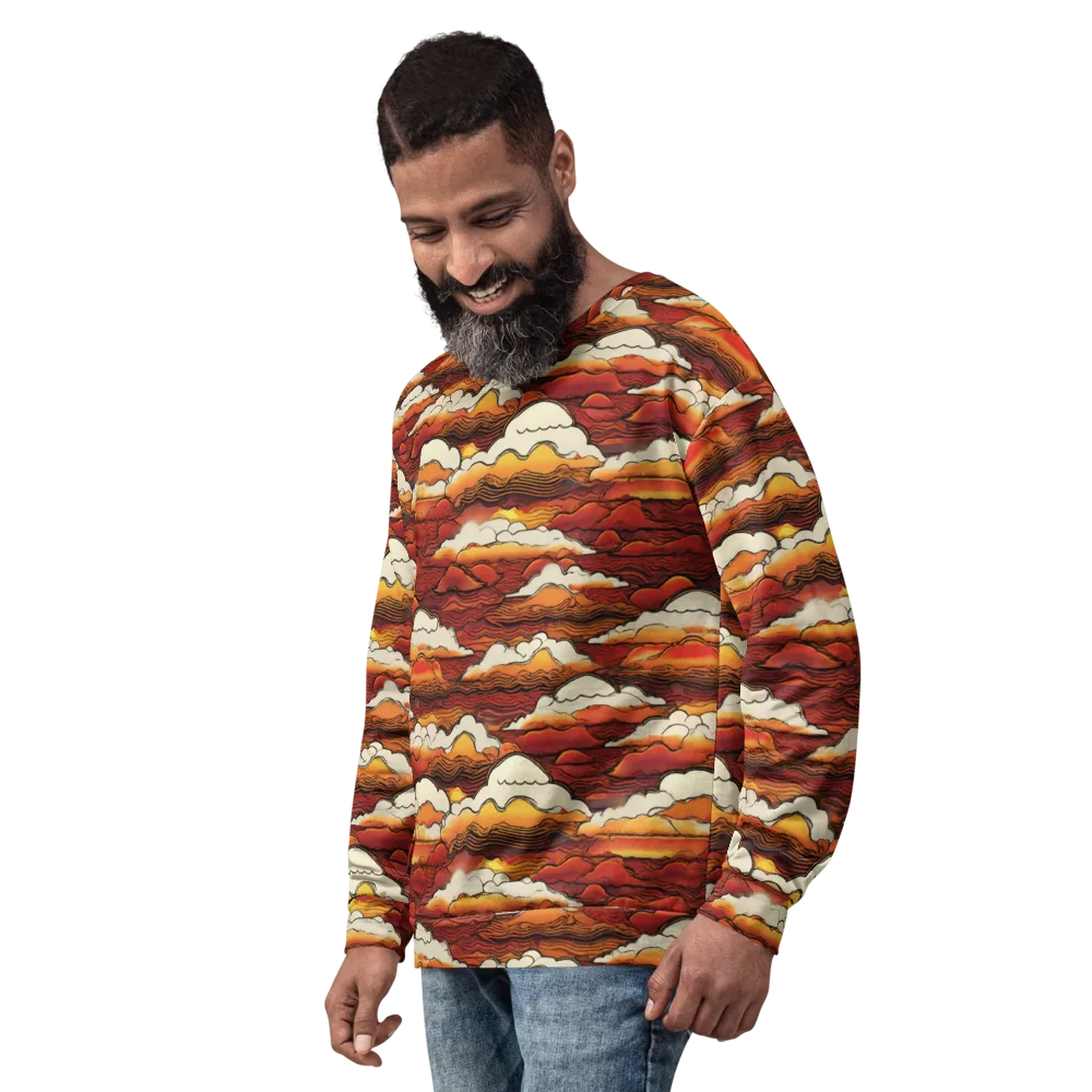 Inferno Skies on Sweatshirt — Left Front