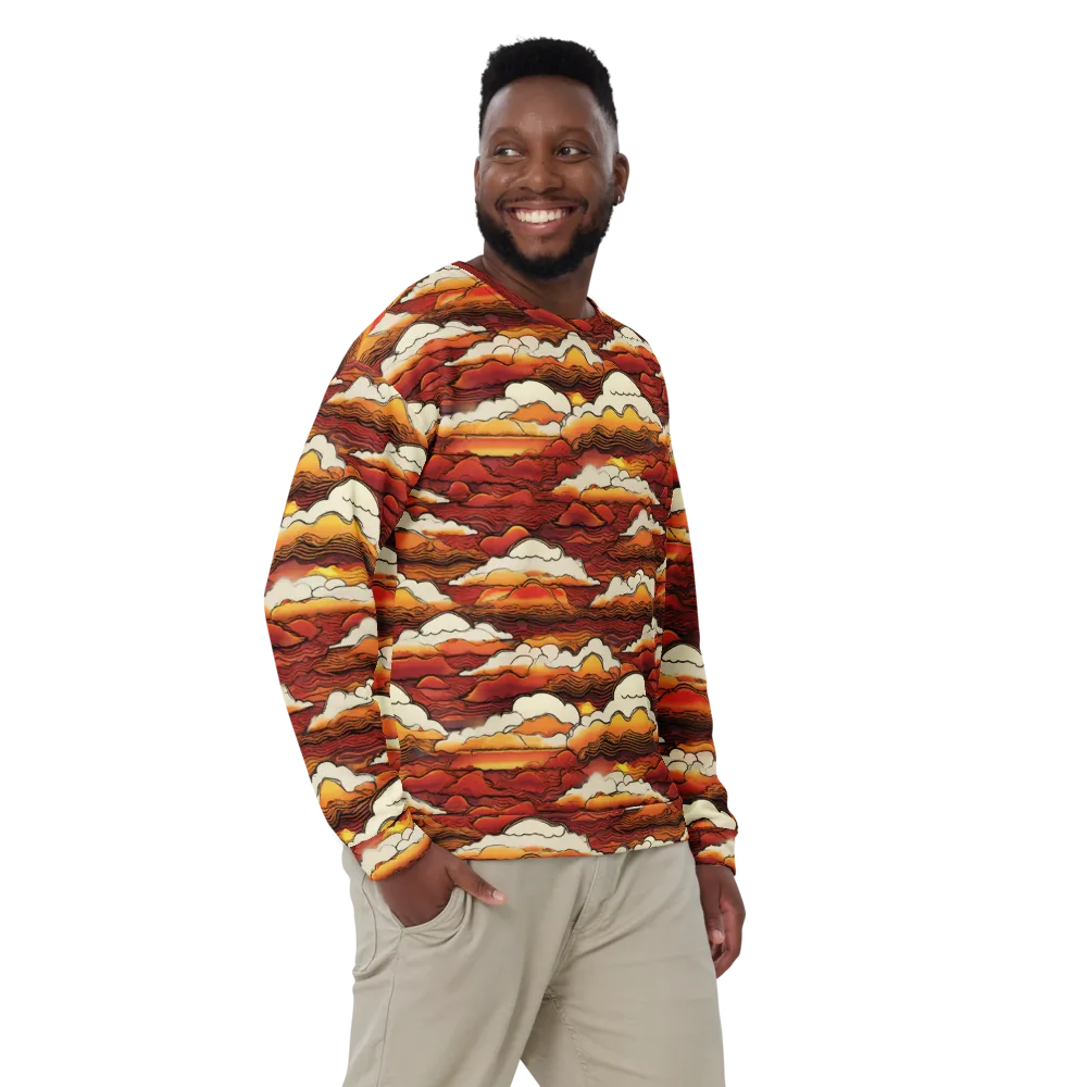 Inferno Skies on Sweatshirt — Front