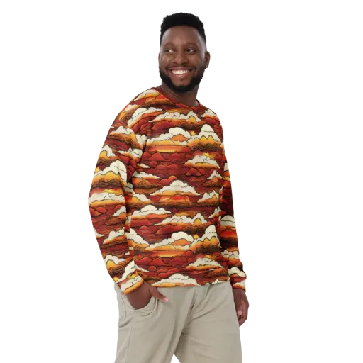 Inferno Skies on a Sweatshirt