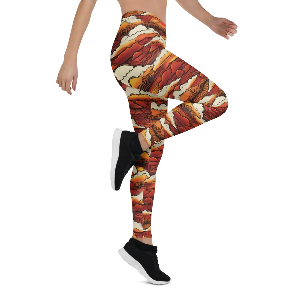 Inferno Skies on Leggings — Right