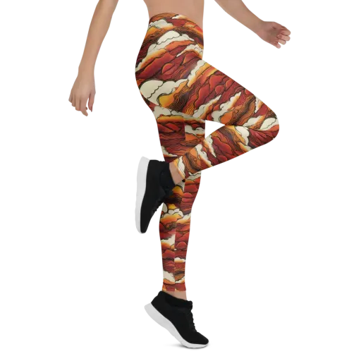 Inferno Skies on a Leggings