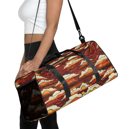 Inferno Skies on a Duffle Bag