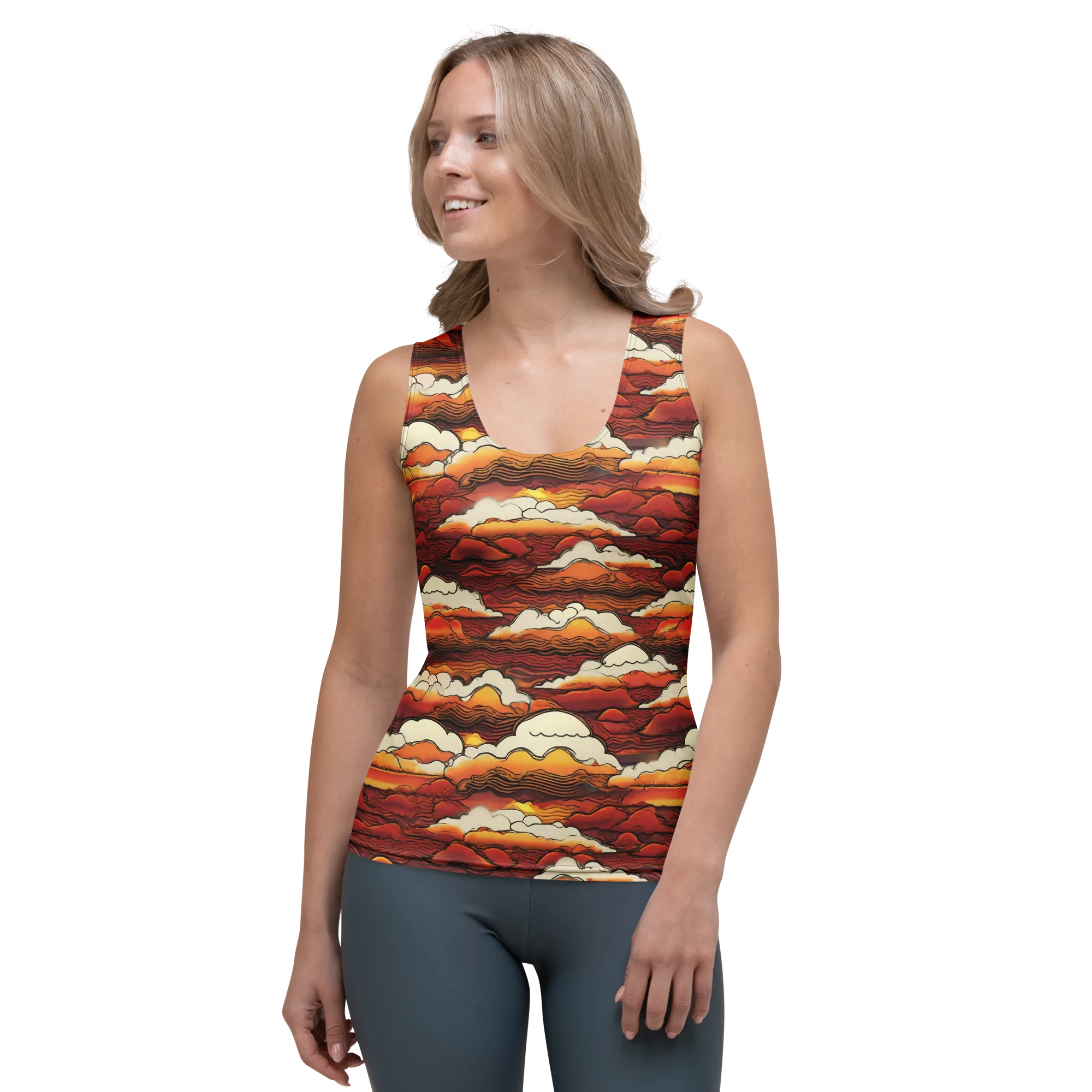 Inferno Skies on Women's Tank Top — Front