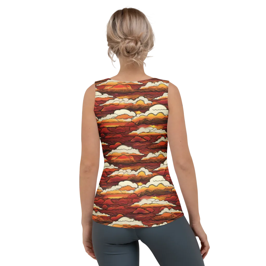 Inferno Skies on Women's Tank Top — Back