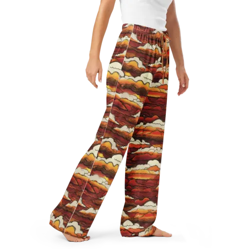 Inferno Skies on a Women's Pajama Pants