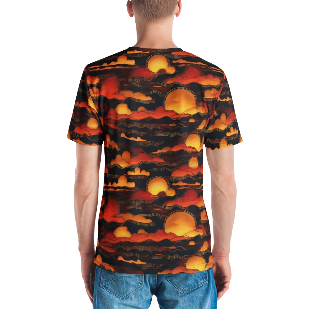 Ember Moon Tides on Men's Crew Neck T-Shirt — Back