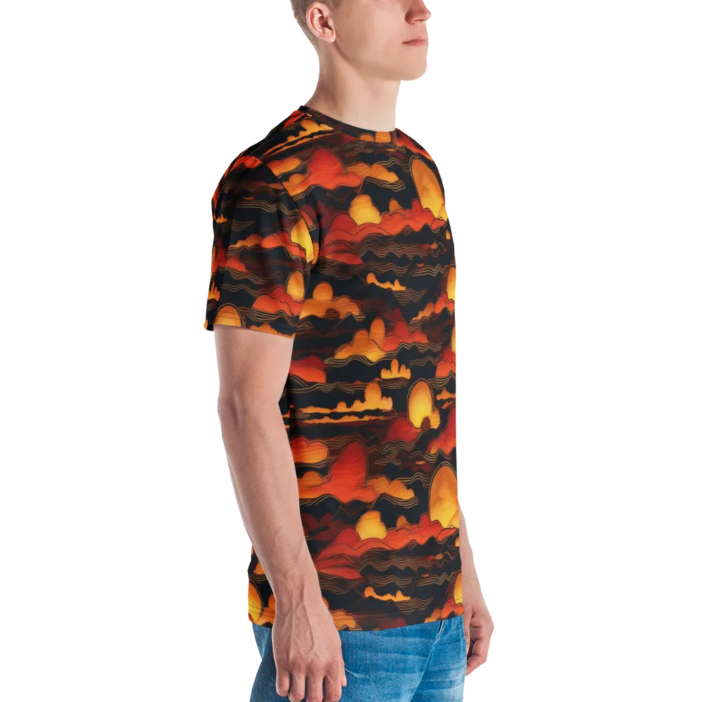Ember Moon Tides on Men's Crew Neck T-Shirt — Right