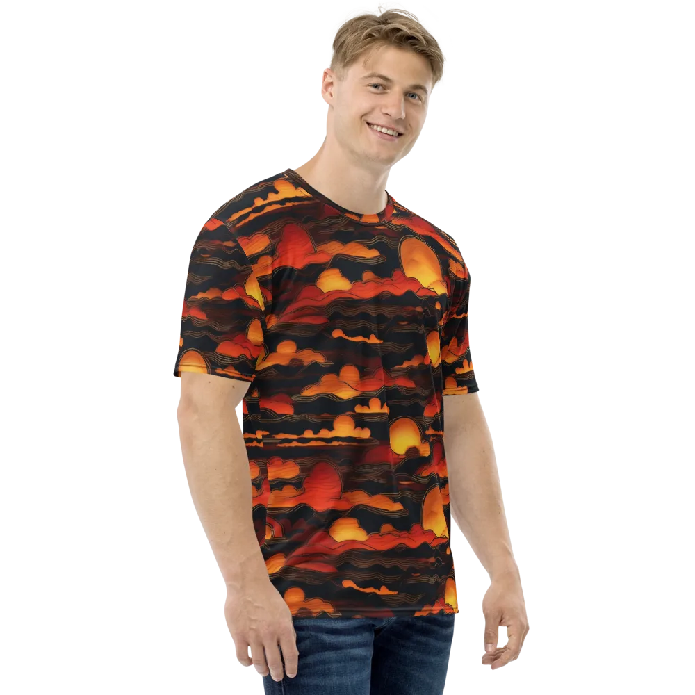 Ember Moon Tides on Men's Crew Neck T-Shirt — Right