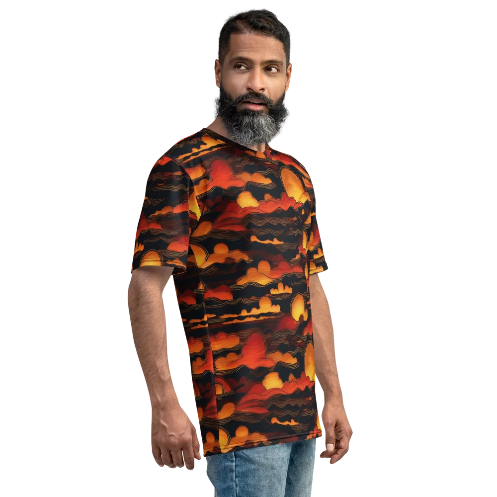Ember Moon Tides on Men's Crew Neck T-Shirt — Right