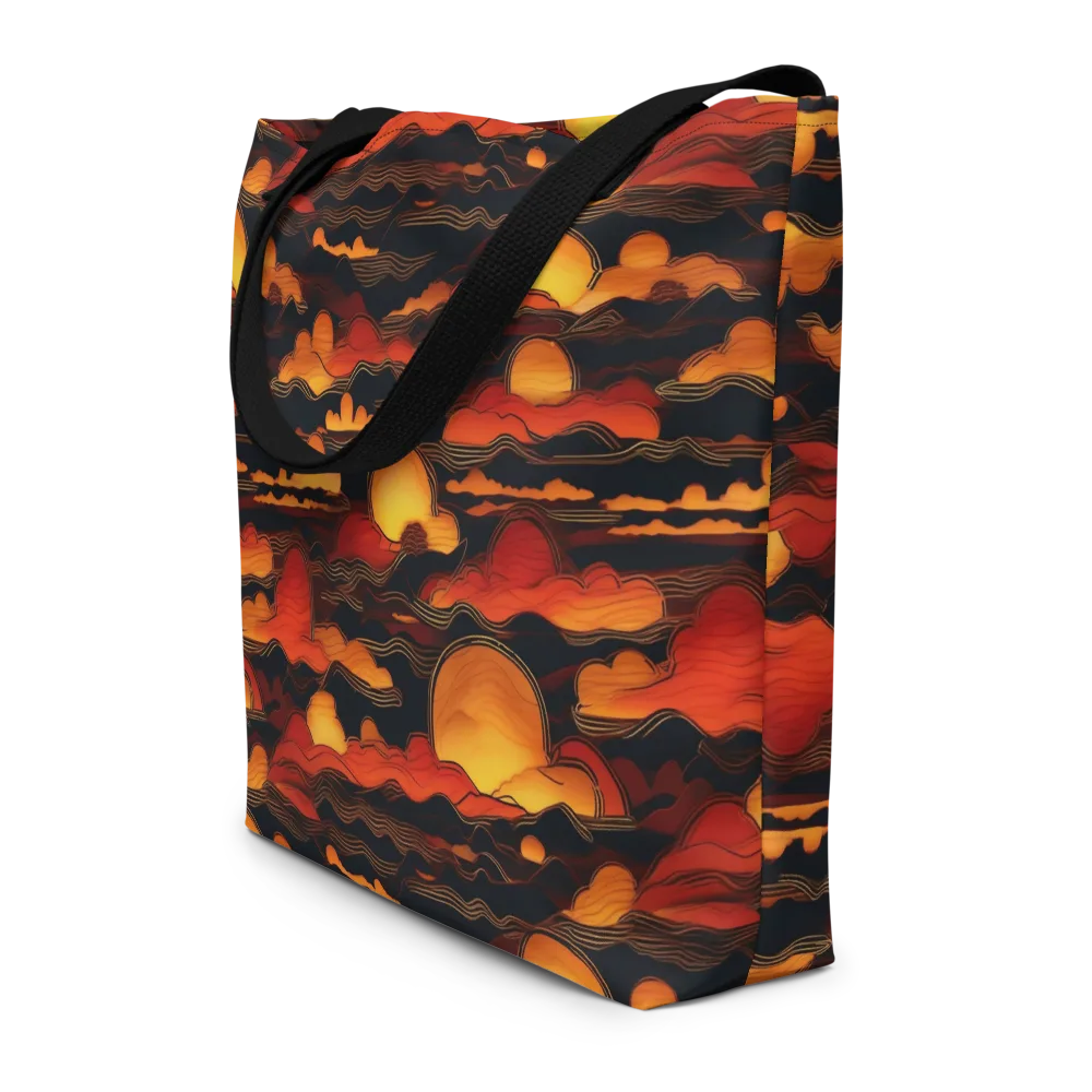 Ember Moon Tides on Large Tote Bag W/ Pocket — Front
