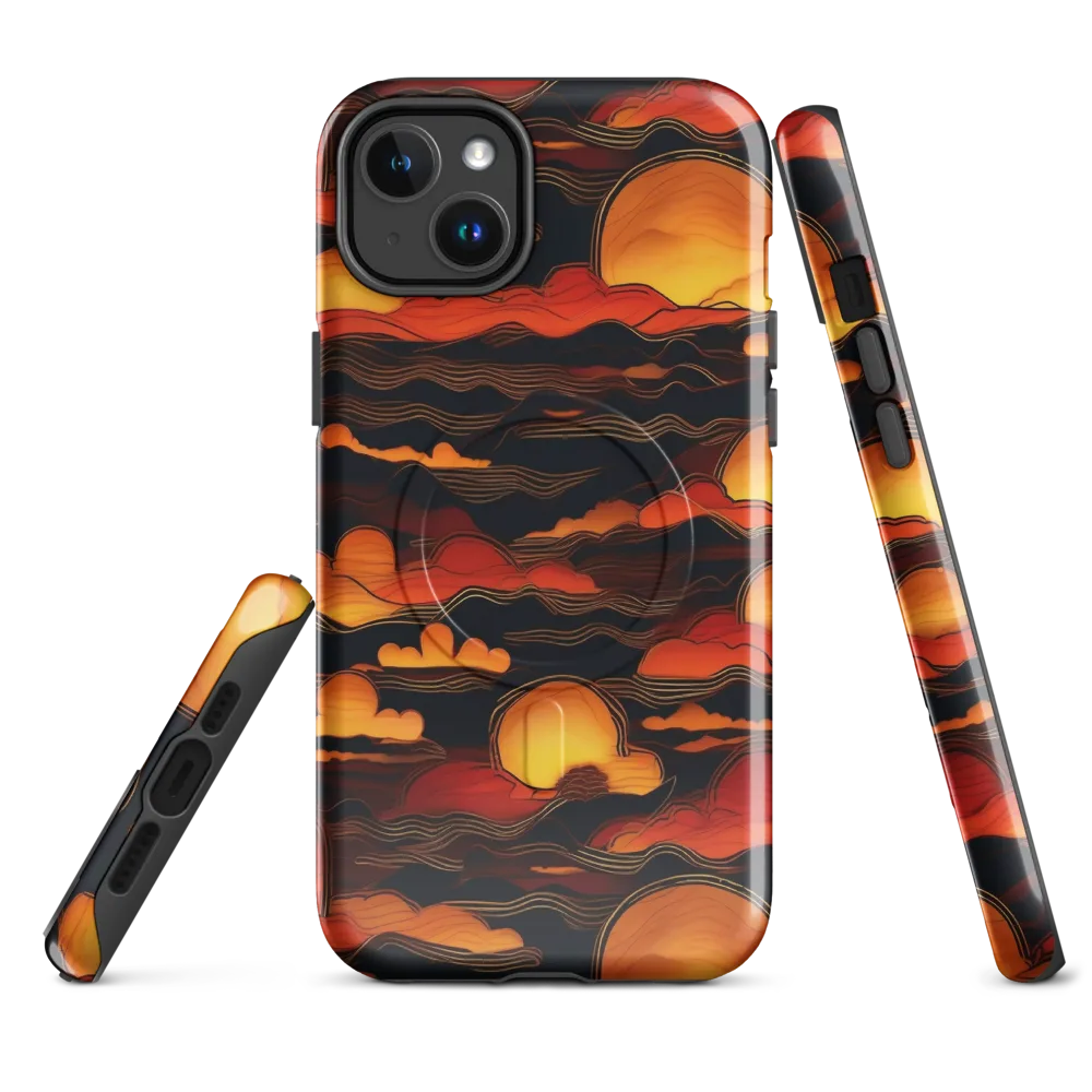 Ember Moon Tides on MagSafe Tough Case for iPhone® — Front