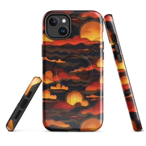 Ember Moon Tides on a MagSafe Tough Case for iPhone®