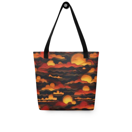 Ember Moon Tides on a Tote Bag