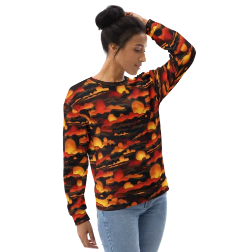 Ember Moon Tides on a Sweatshirt