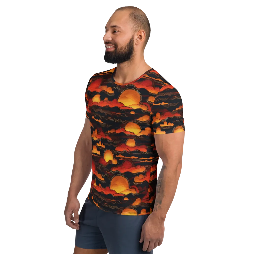 Ember Moon Tides on Men's Athletic T-Shirt — Left