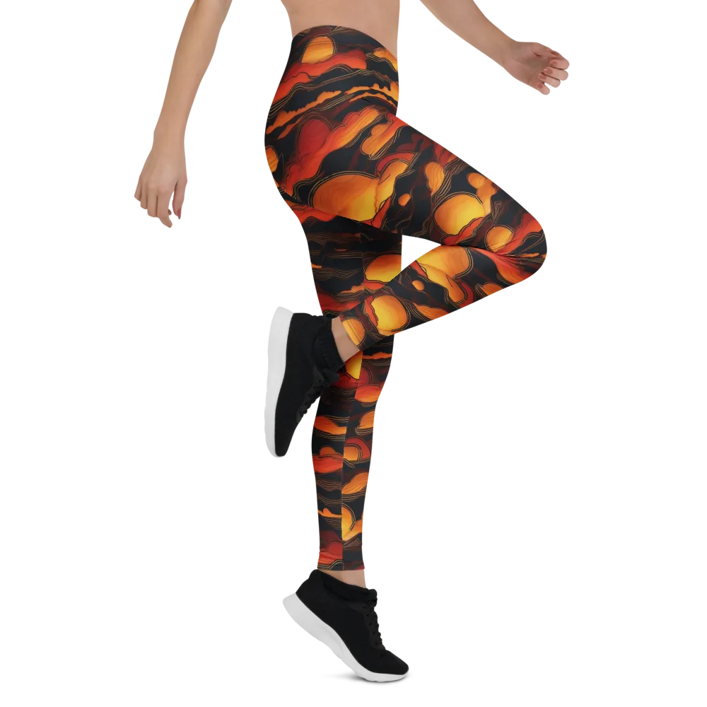 Ember Moon Tides on Leggings — Right